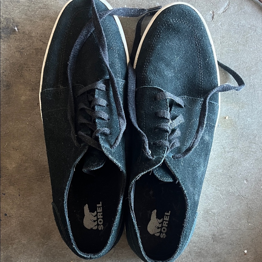 Sorel Men's Black Suede Sneakers